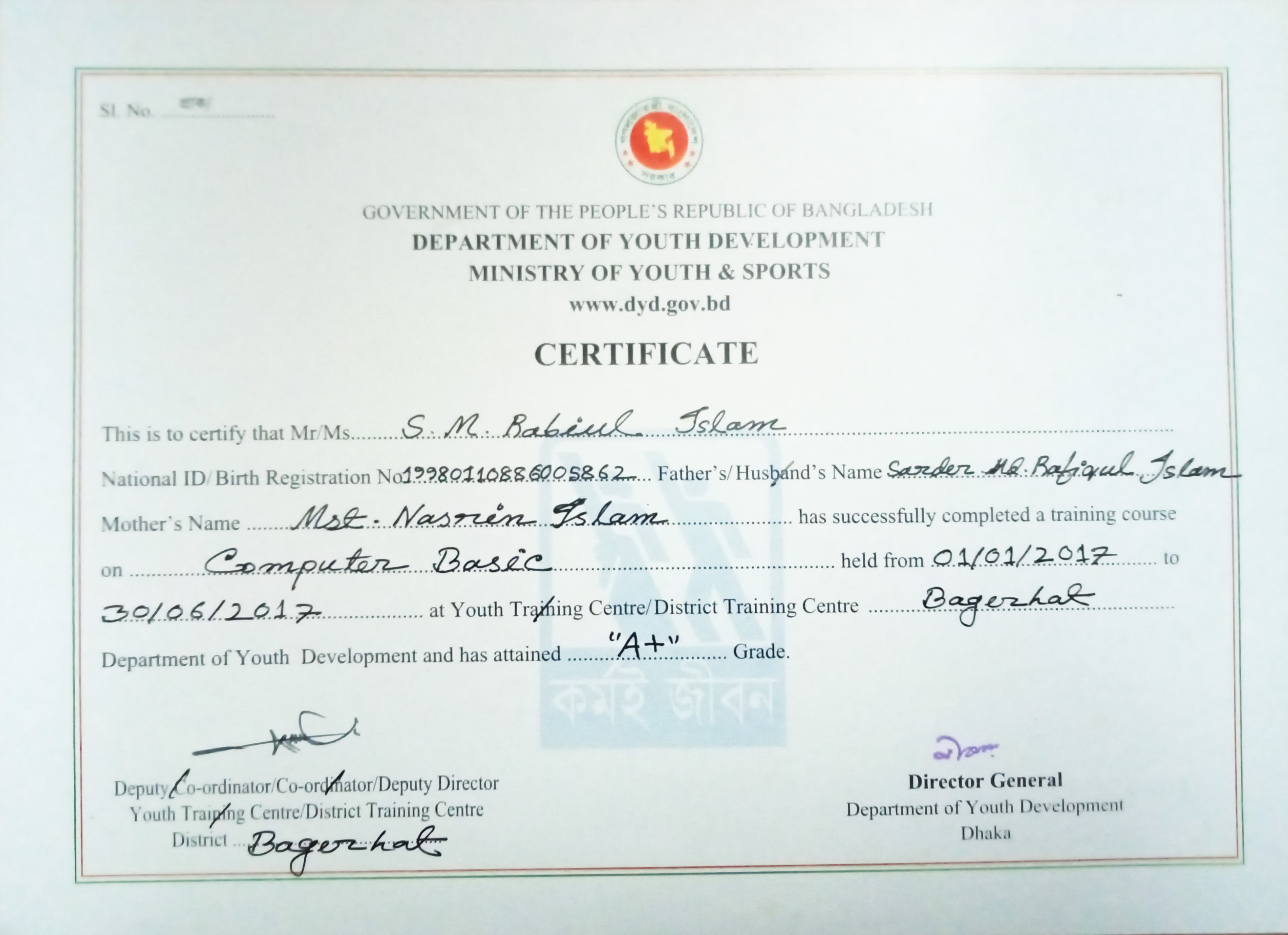 Certificate 4